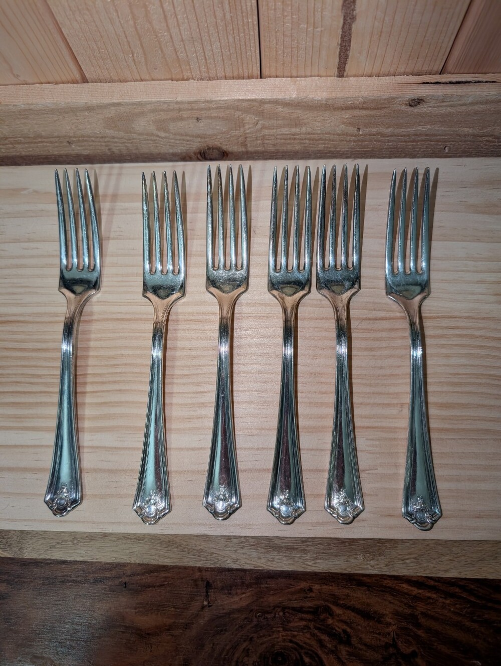 WM Rogers-Six Piece Jefferson Pattern 1913 Wonderful Condition